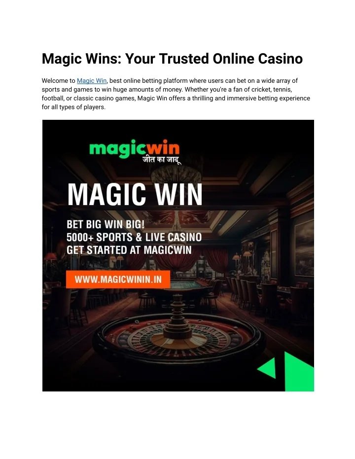 Is MagicWin Casino really the “magic” everyone talks about?